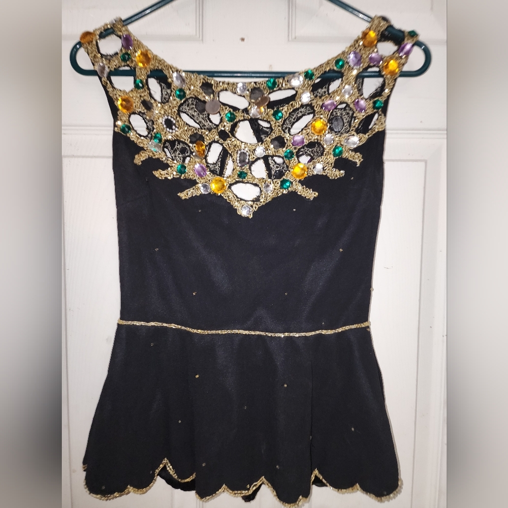 London's Virgos Lounge Beaded & Bedazzled Blouse